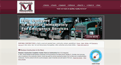 Desktop Screenshot of montanaconstructioninc.com